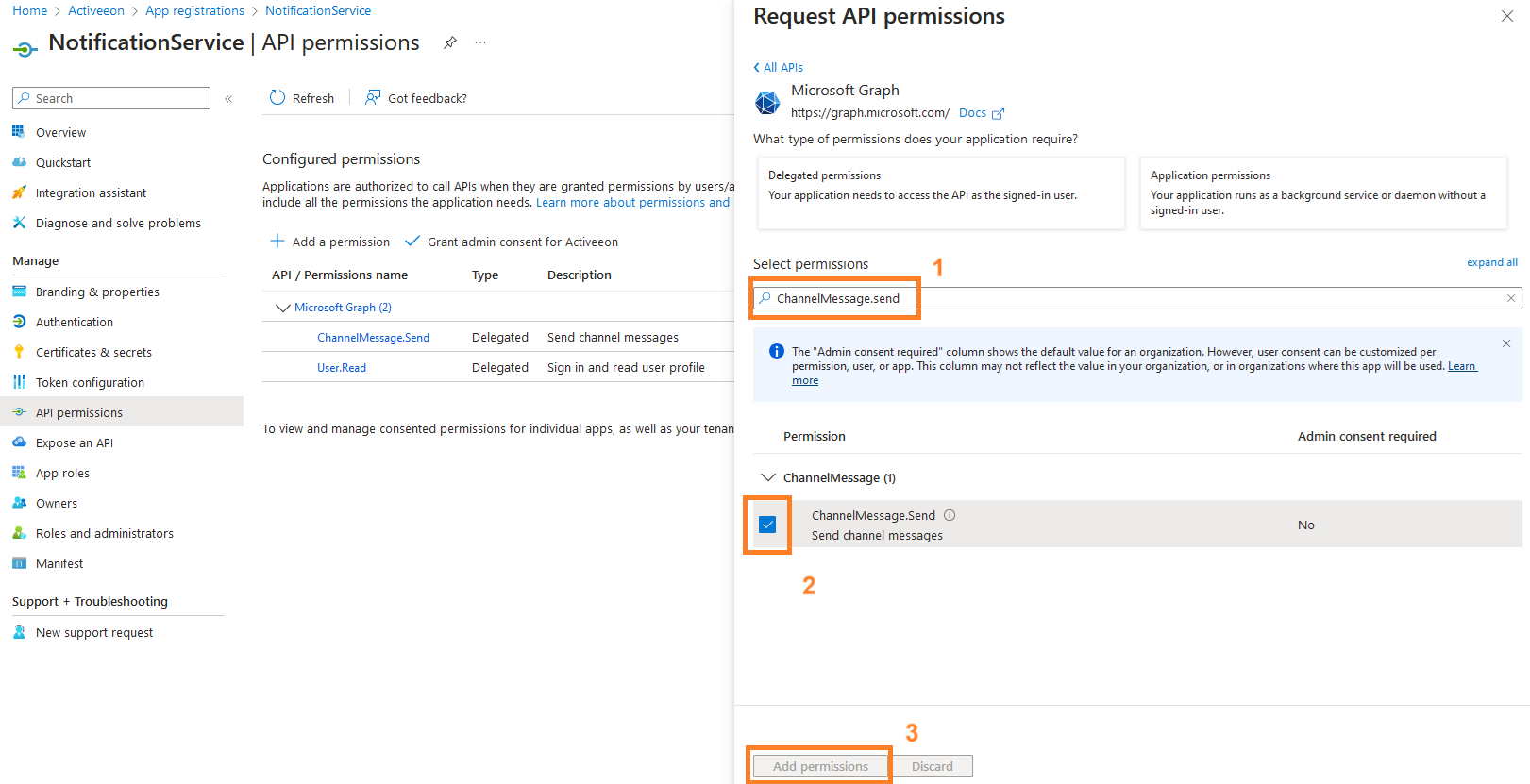 microsoft add permission