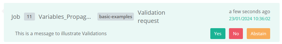 notification service validation